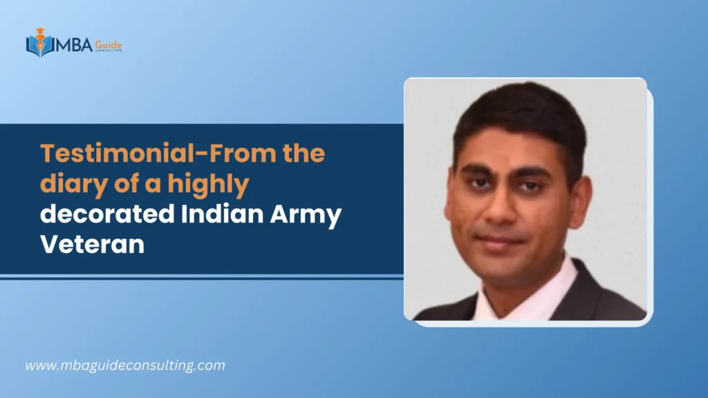 Testimonial-From the diary of a highly decorated Indian Army Veteran