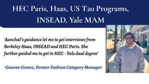 Mr. Fashion Designer with a Career Break Lands HEC Paris with Yale MAM & US T20 MBAs